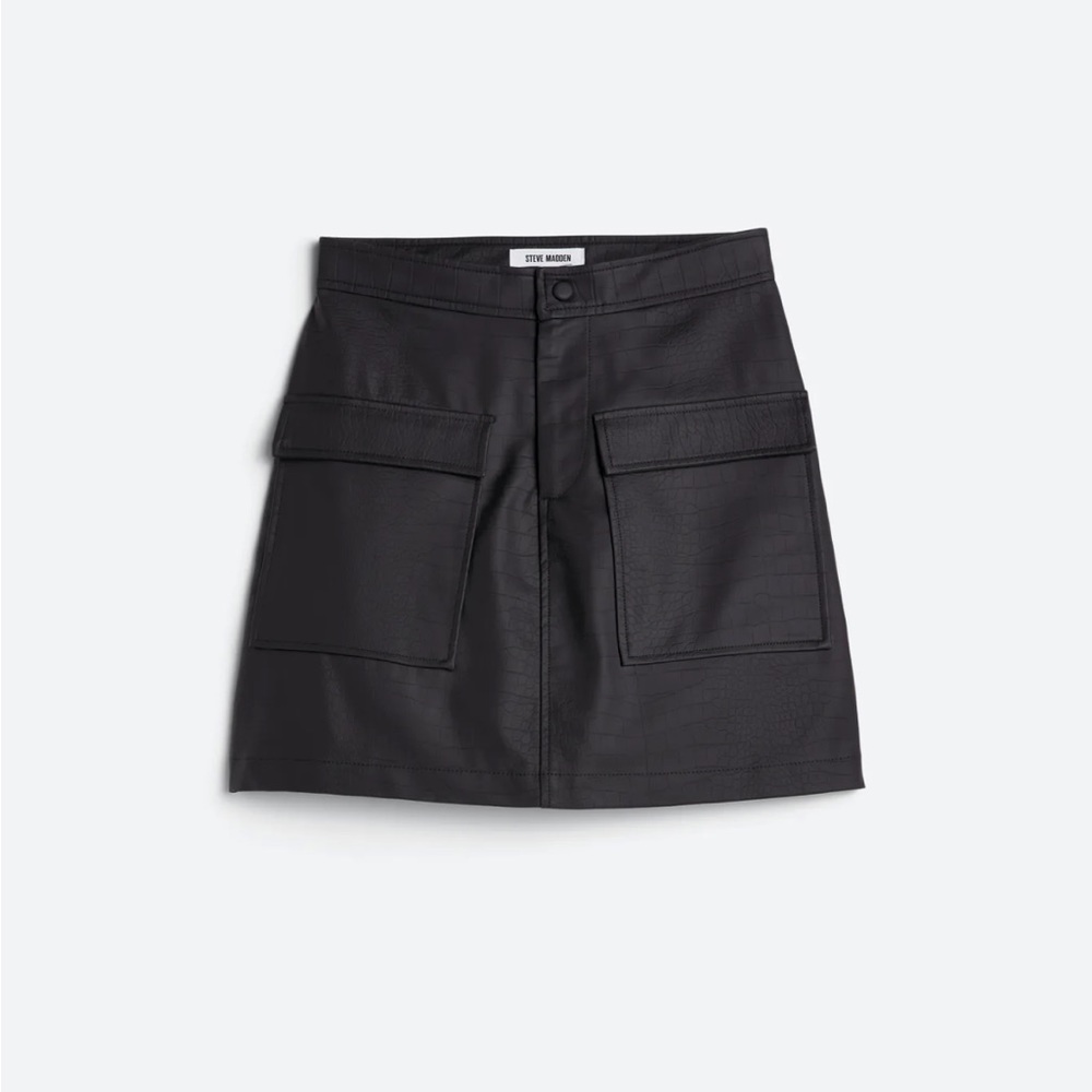 Steve Madden Faux Leather Skirt